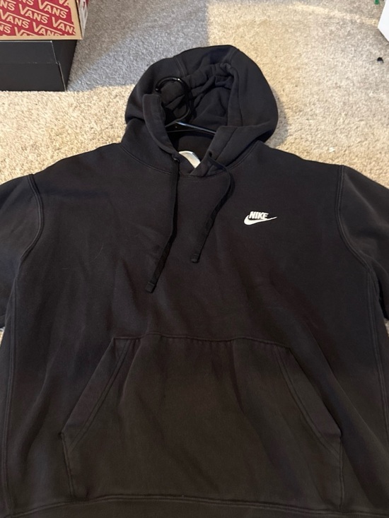 Nike Other - Nike Men’s Black Hoodie with White Swoosh